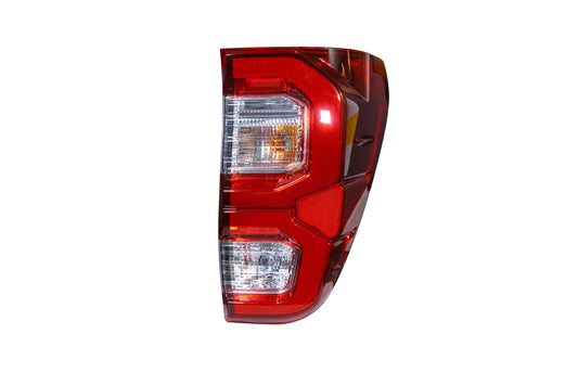 Focos traseros Toyota Hilux Revo 2020-2023 lente bicolor rojo transparente